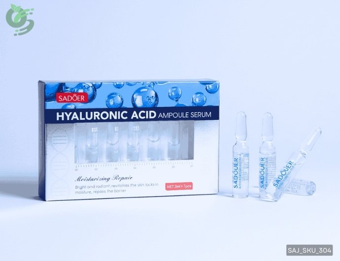 SADOER Hyaluronic Acid Ampoule Serum – Deep Moisturizing & Skin Repair (3ml x 7pcs)
