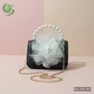 Cute Pearl Handle Mini Baby Party Bag for Girls