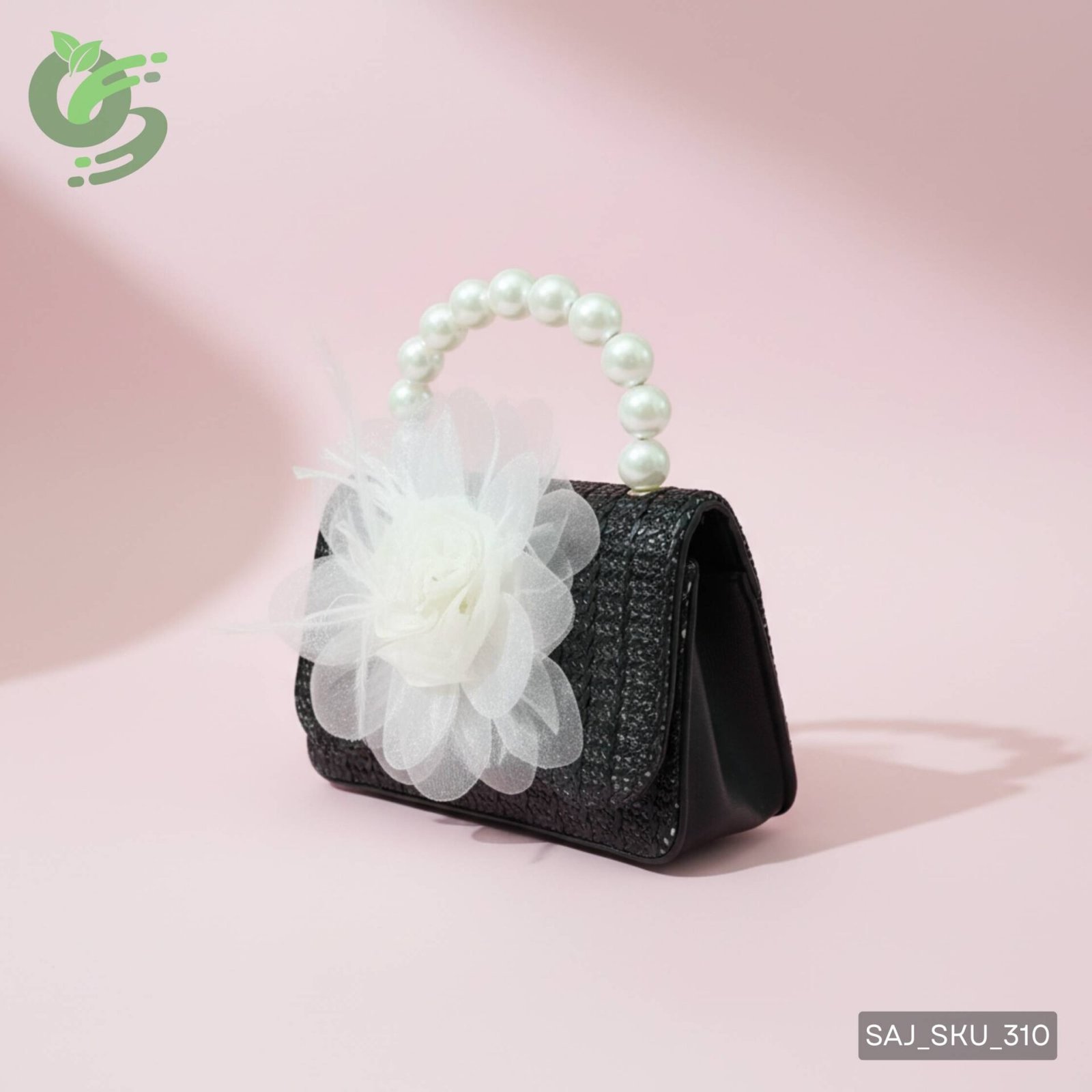 Cute Pearl Handle Mini Baby Party Bag for Girls