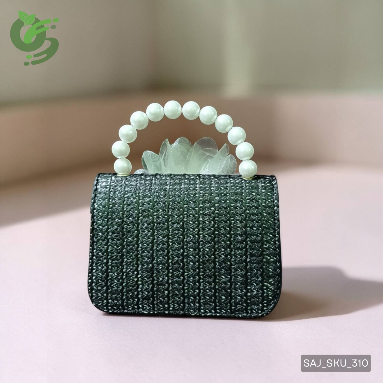 Cute Pearl Handle Mini Baby Party Bag for Girls